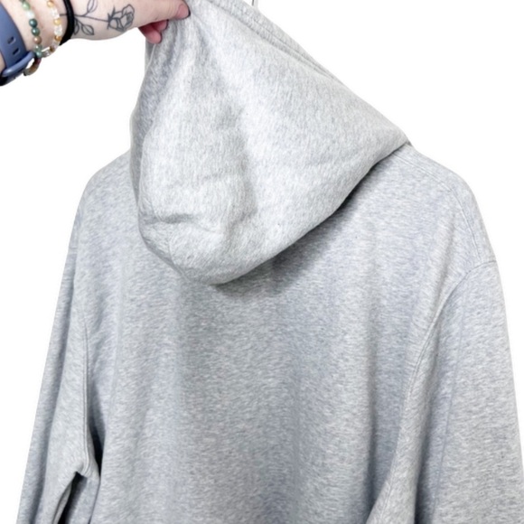 Levi's Unisex Logo Standard Heather Grey Oversized Hoodie Pullover Sweatshirt - Picture 11 of 16